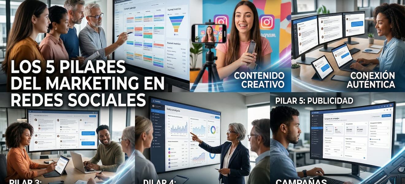 Los 5 pilares del marketing en redes sociales