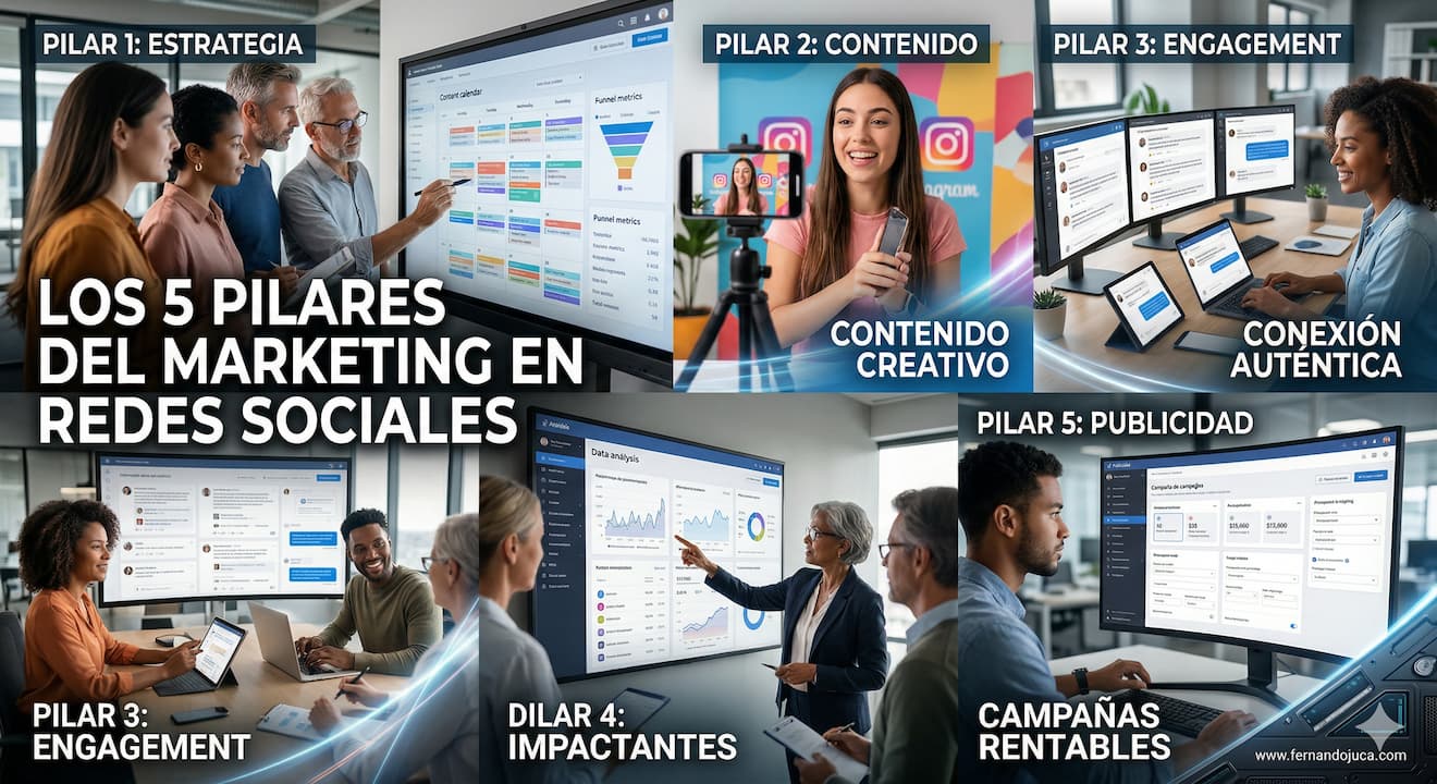 Los 5 pilares del marketing en redes sociales