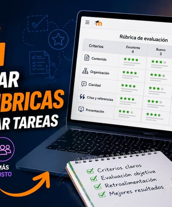 Cómo usar rúbricas en Moodle para calificar tareas
