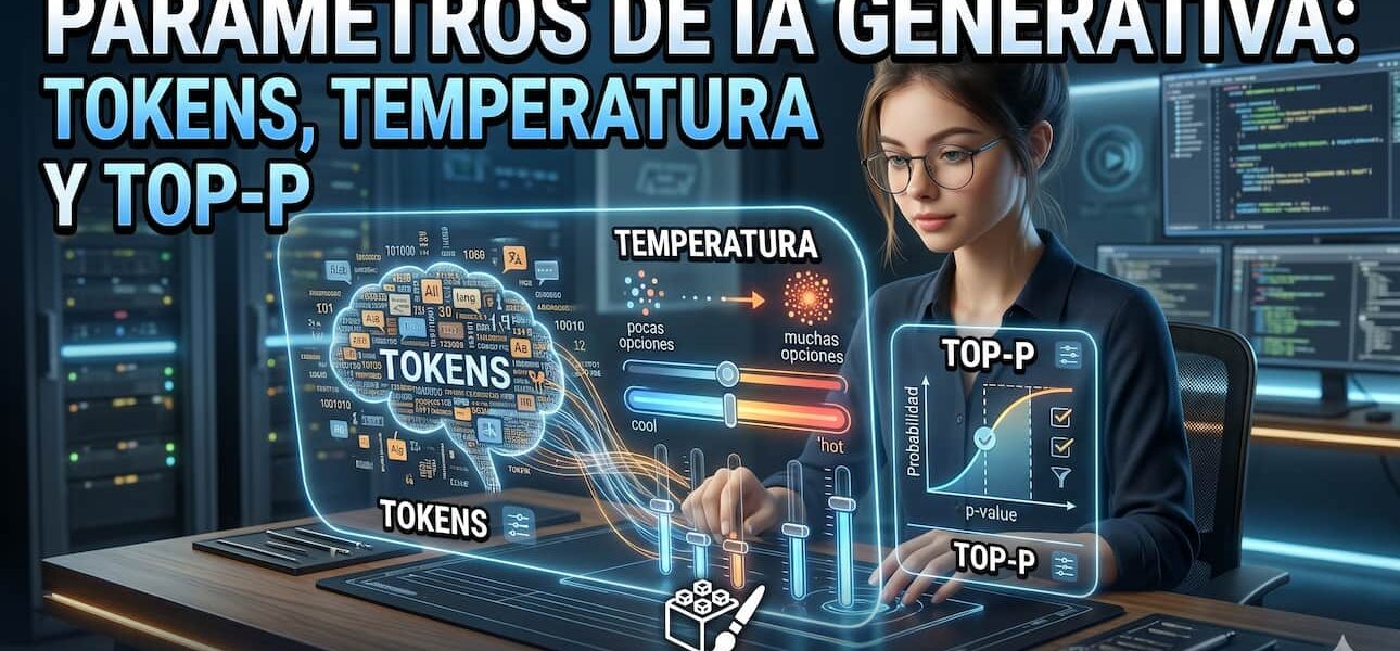 Parámetros de IA generativa: tokens, temperatura y Top-P