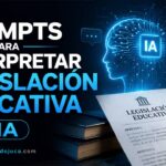 Prompts para interpretar legislación educativa con IA