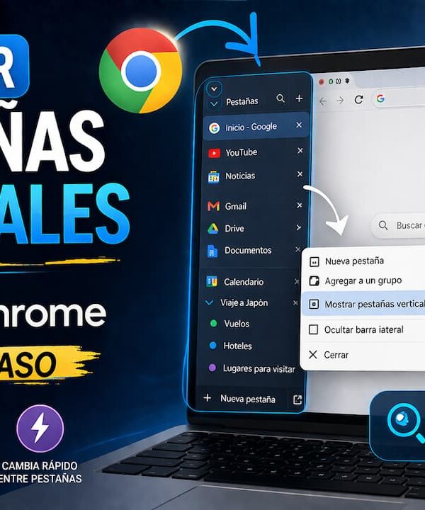 Activar pestañas verticales en Google Chrome paso a paso