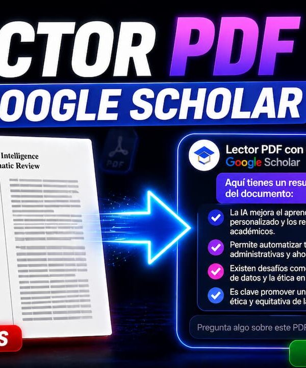 Nuevo lector PDF de Google Académico con IA