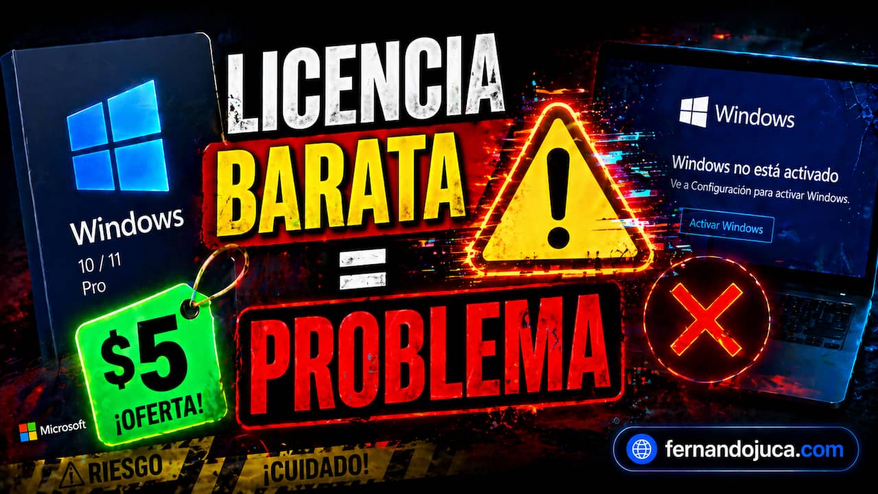 Cuidado si compraste una licencia barata de Windows