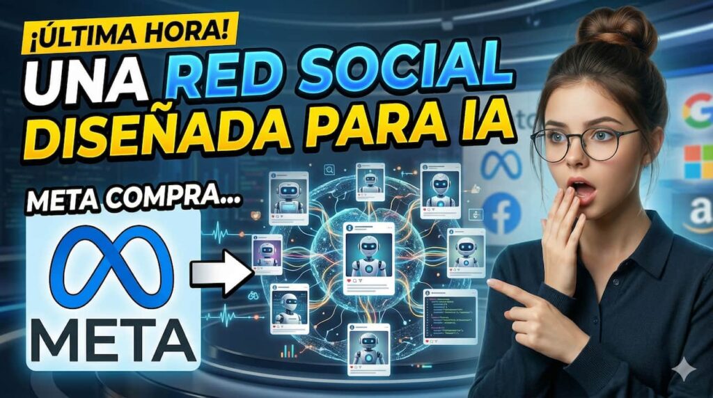 Meta compra una red social diseñada para IA