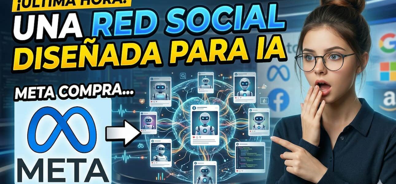 Meta compra una red social diseñada para IA