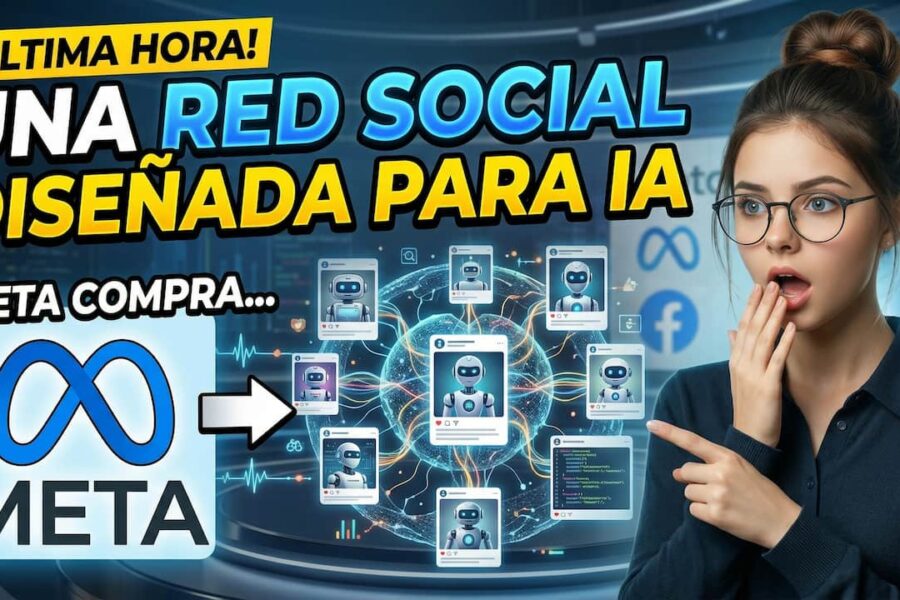 Meta compra una red social diseñada para IA