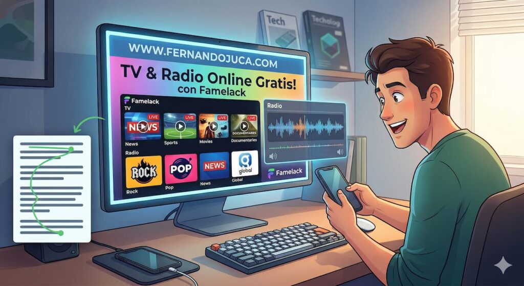 TV & Radio Online Gratis! con Famelack