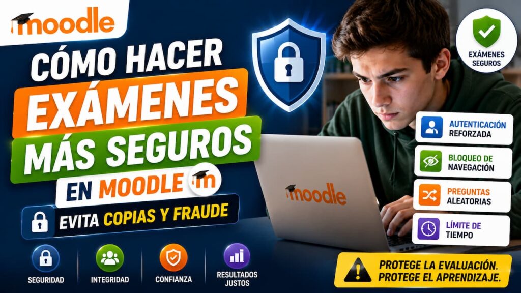 Cómo hacer exámenes más seguros en Moodle