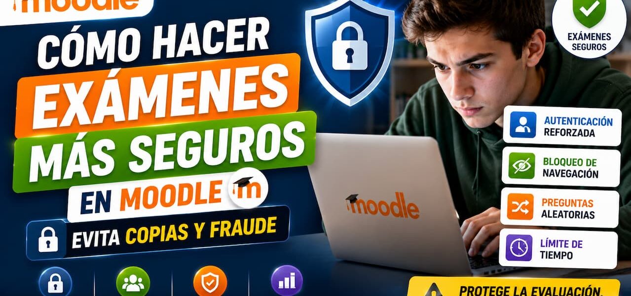 Cómo hacer exámenes más seguros en Moodle