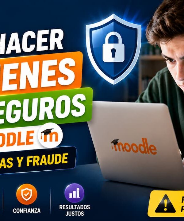 Cómo hacer exámenes más seguros en Moodle