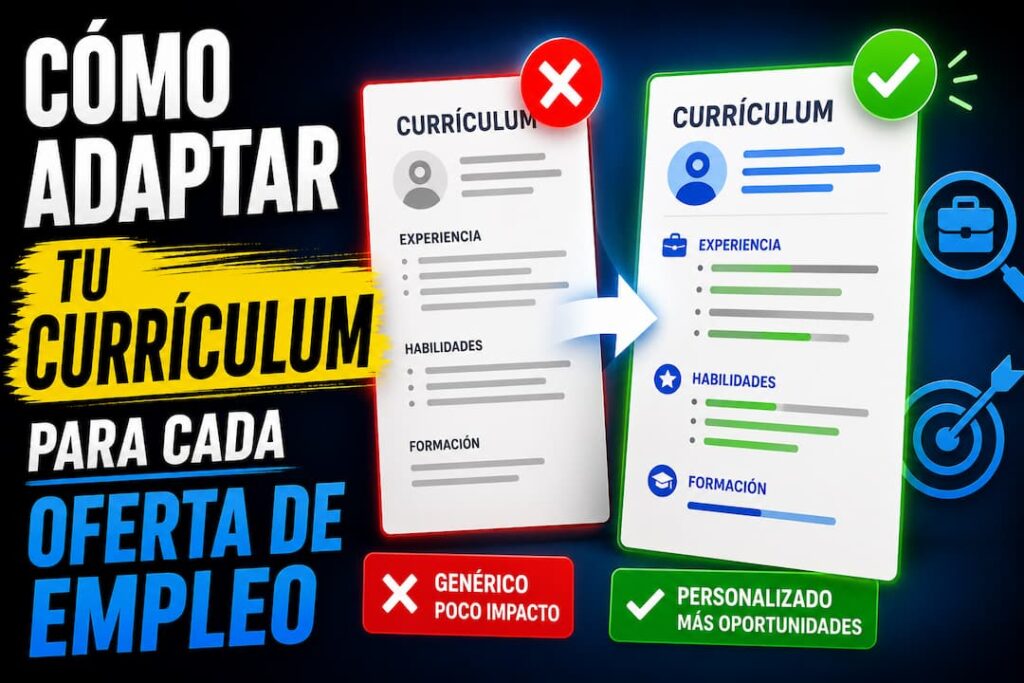 Cómo adaptar tu currículum para cada oferta de empleo