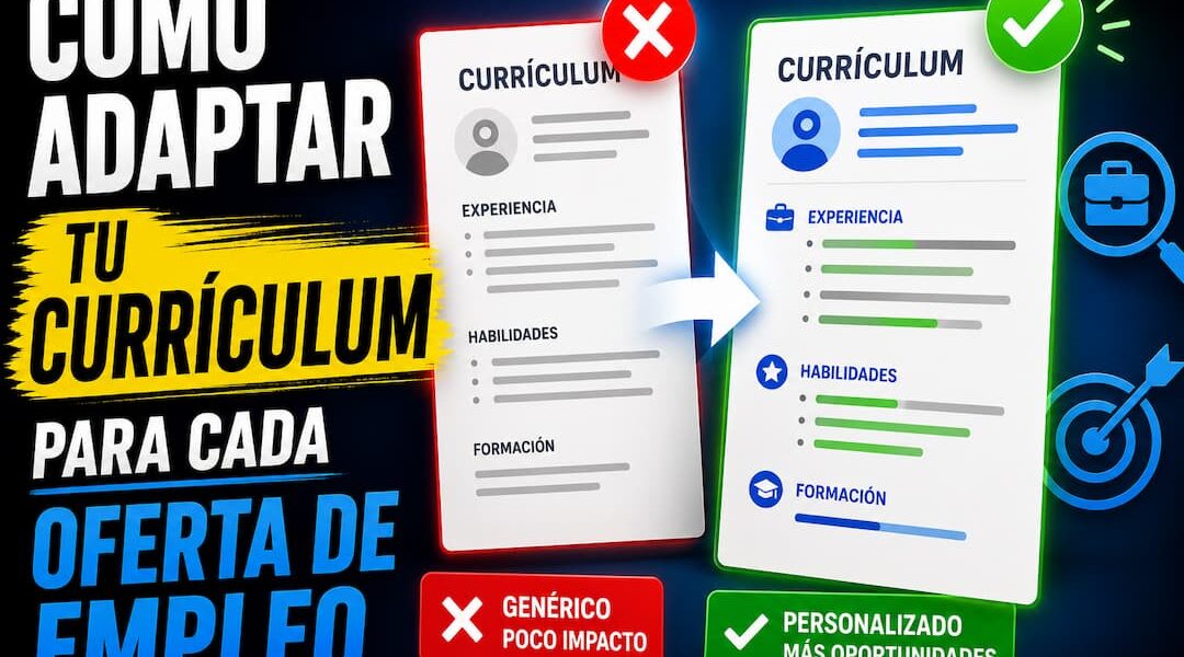 Cómo adaptar tu currículum para cada oferta de empleo
