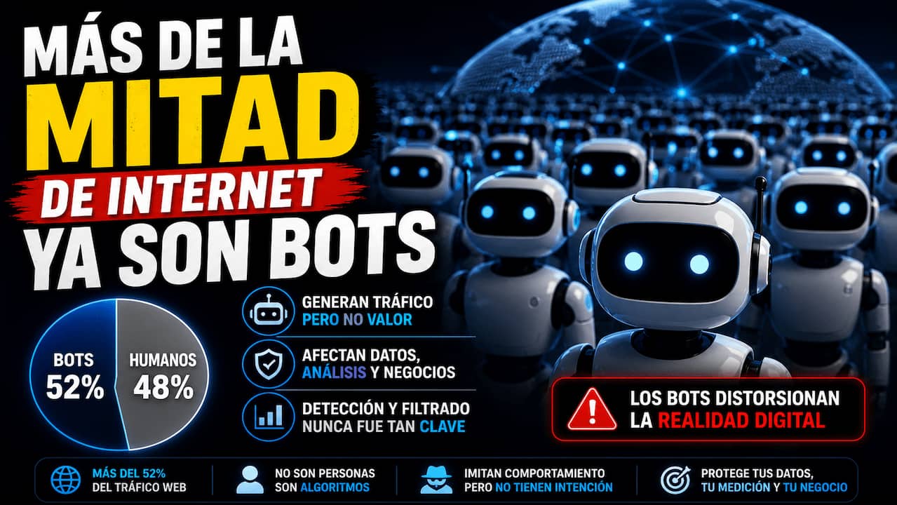 Más de la mitad de Internet ya son bots