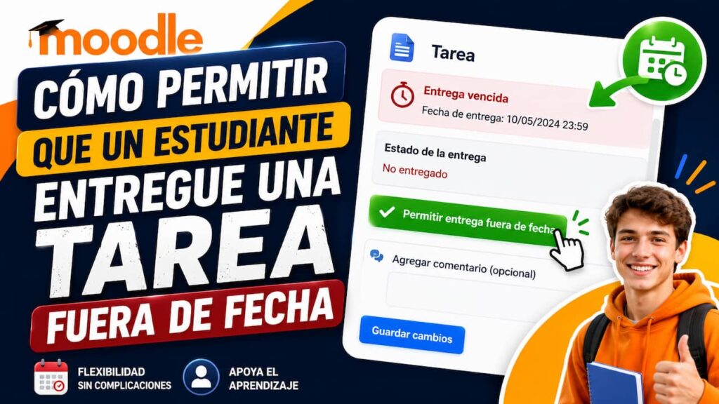 Permitir una tarea fuera de fecha en Moodle