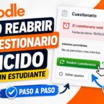 Reabrir un cuestionario Moodle para un estudiante