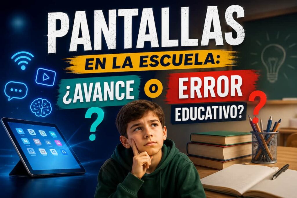 Pantallas en la escuela: ¿avance o error educativo?
