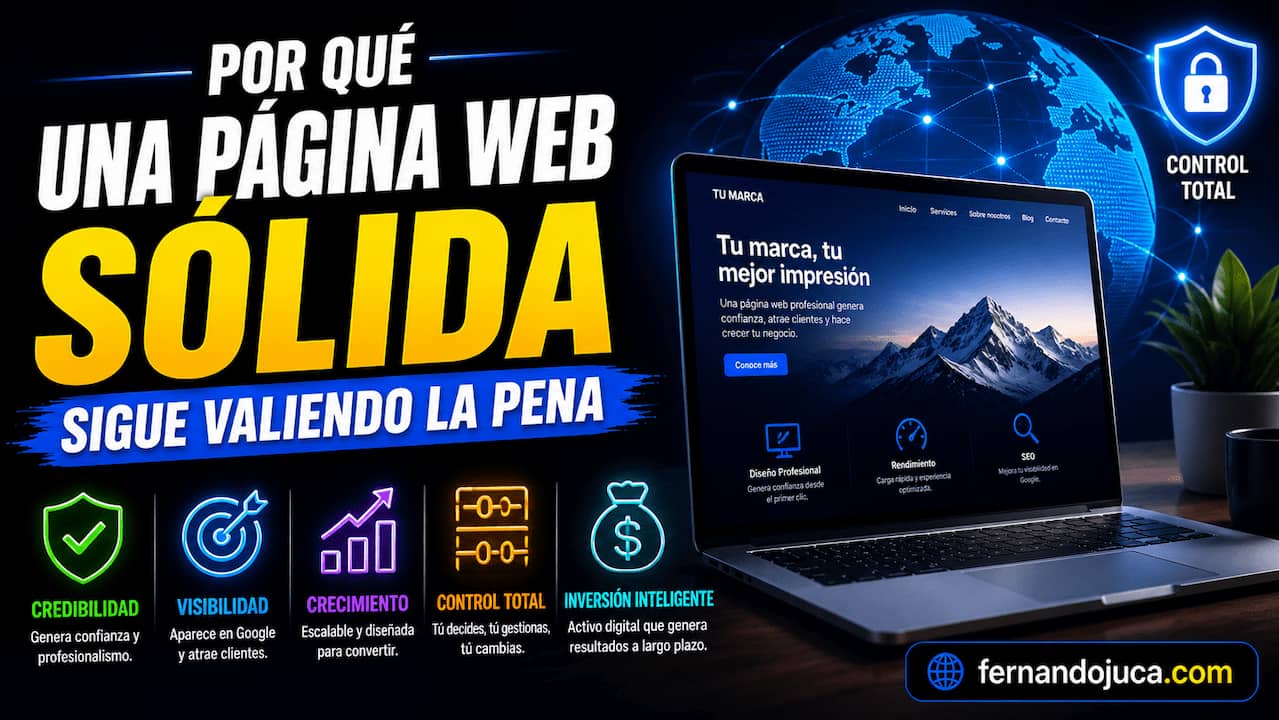 Por qué una página web sólida sigue valiendo la pena