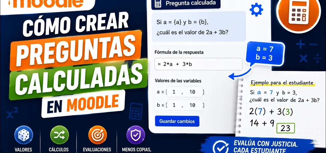 Preguntas calculadas en Moodle: valores aleatorios