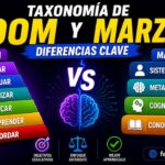 Taxonomía de Bloom y Marzano: diferencias clave