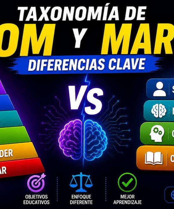 Taxonomía de Bloom y Marzano: diferencias clave