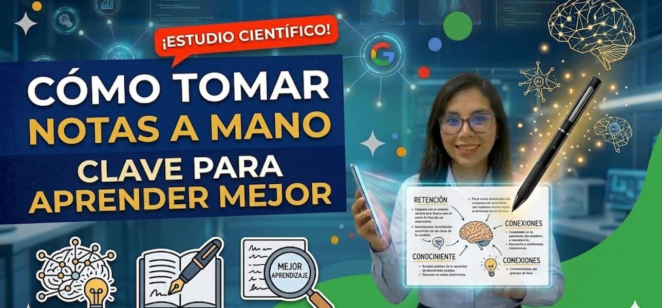Tomar notas a mano: clave para aprender mejor