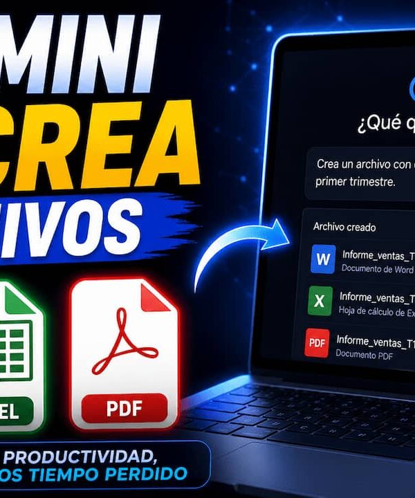 Gemini ya crea archivos Word, Excel y PDF