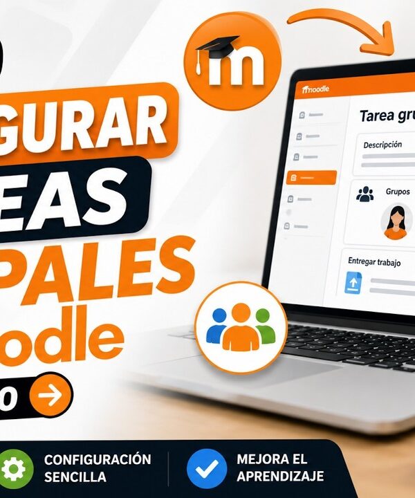 Tareas grupales en Moodle: grupos y agrupamientos