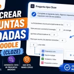 Preguntas anidadas en Moodle: guía Cloze