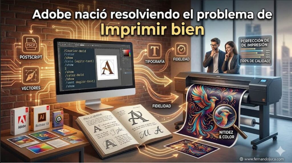 Adobe nació resolviendo el problema de imprimir bien