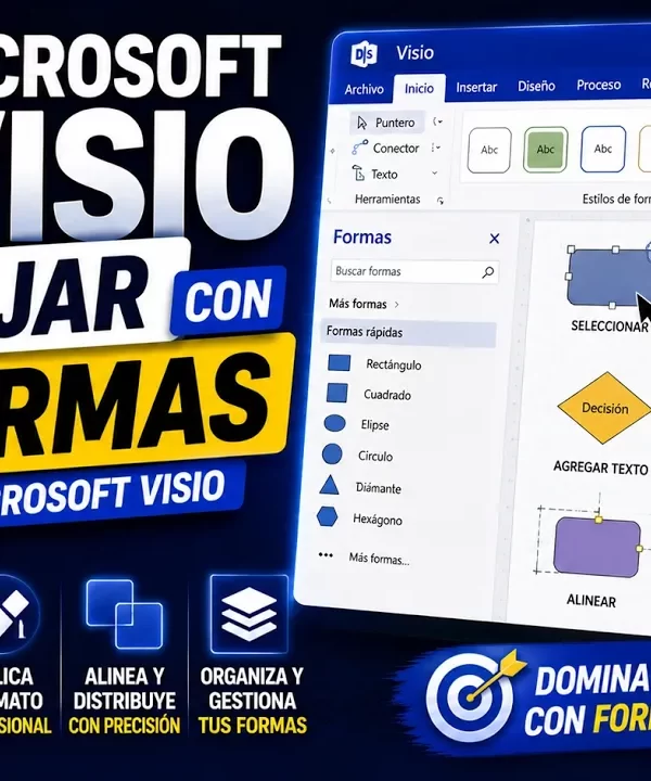 Alineación y posición en Microsoft Visio