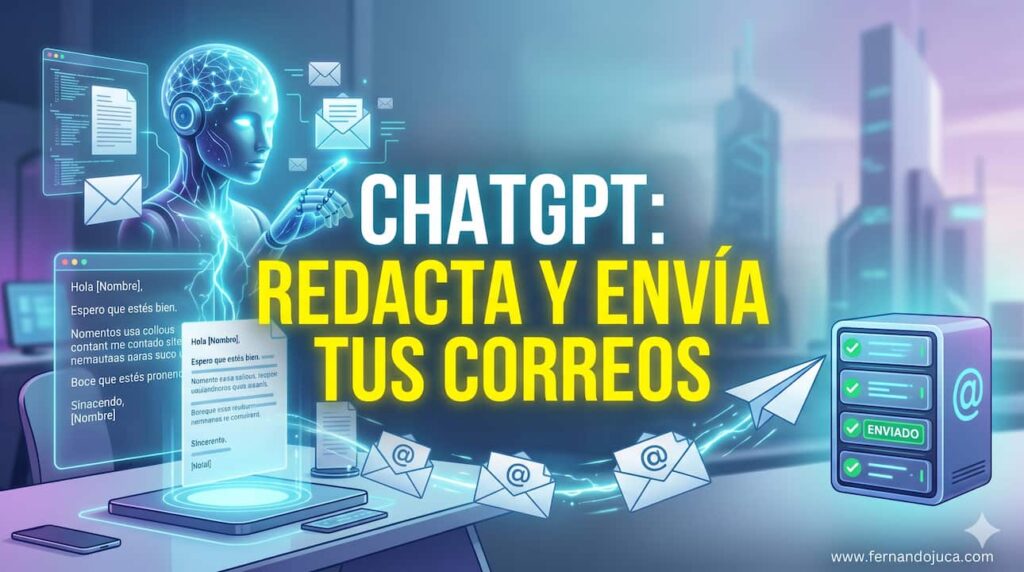 ChatGPT ya puede ayudarte a redactar y enviar correos