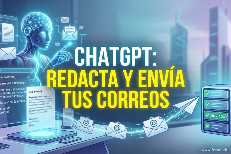 ChatGPT ya puede ayudarte a redactar y enviar correos
