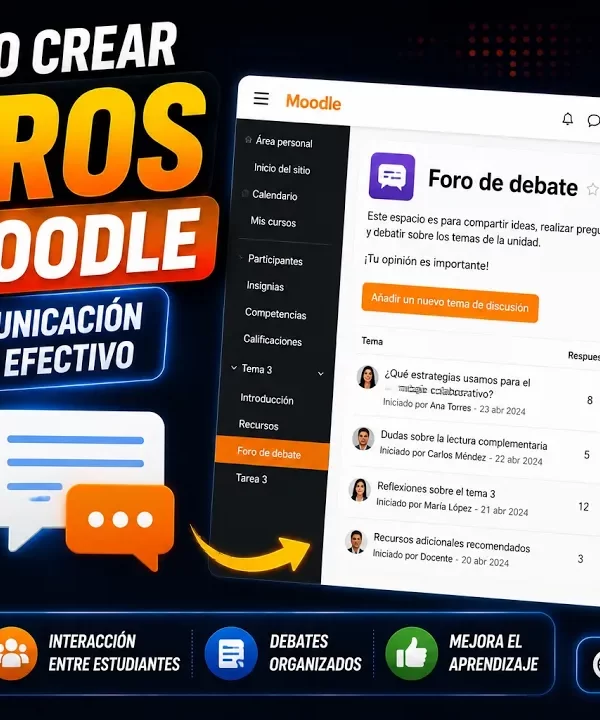 Cómo crear foros en Moodle para comunicación y debate