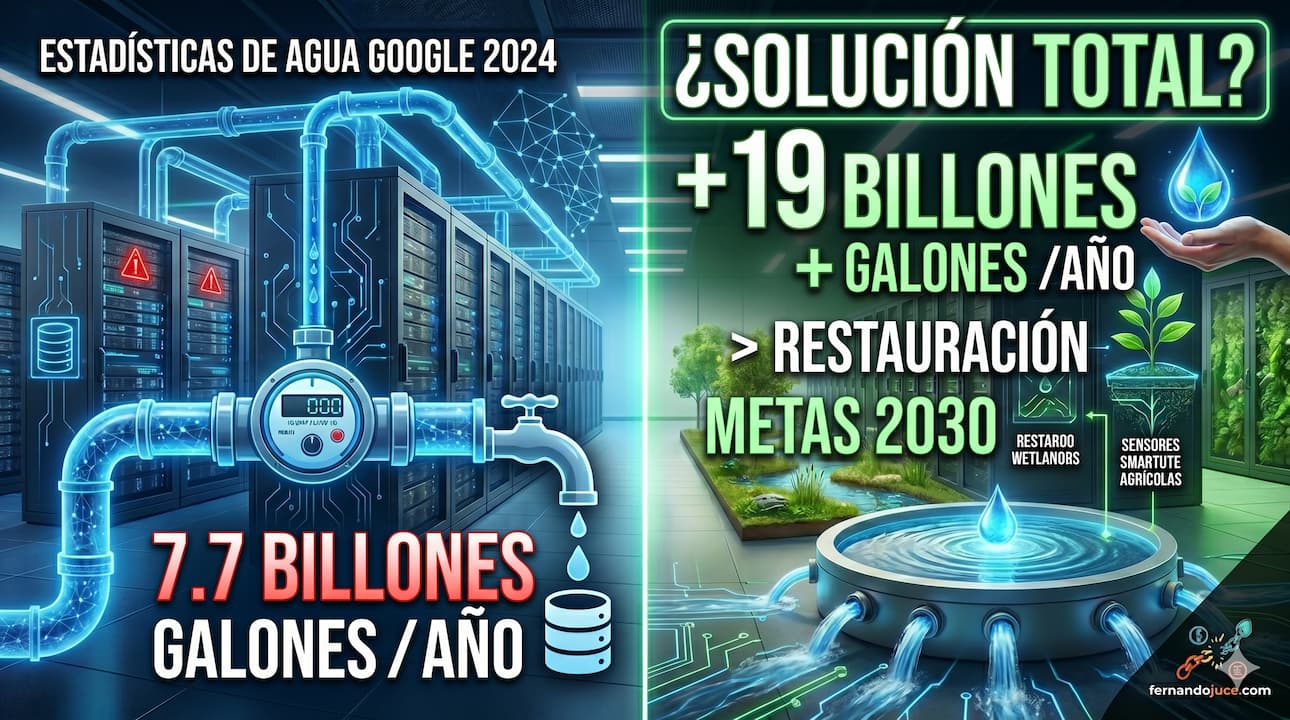 Google y el consumo de agua en centros de datos: el reto ambiental de la IA