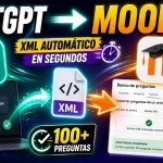 Importar preguntas a Moodle con ChatGPT en formato XML