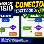 Conectores estáticos y dinámicos en Microsoft Visio | Tema 13