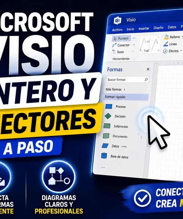 Puntero y conectores en Microsoft Visio