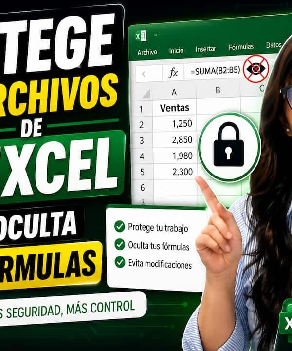 Proteger hojas de Excel y ocultar fórmulas