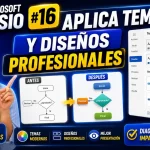 Aplicar temas y diseños en Microsoft Visio | Tema 16