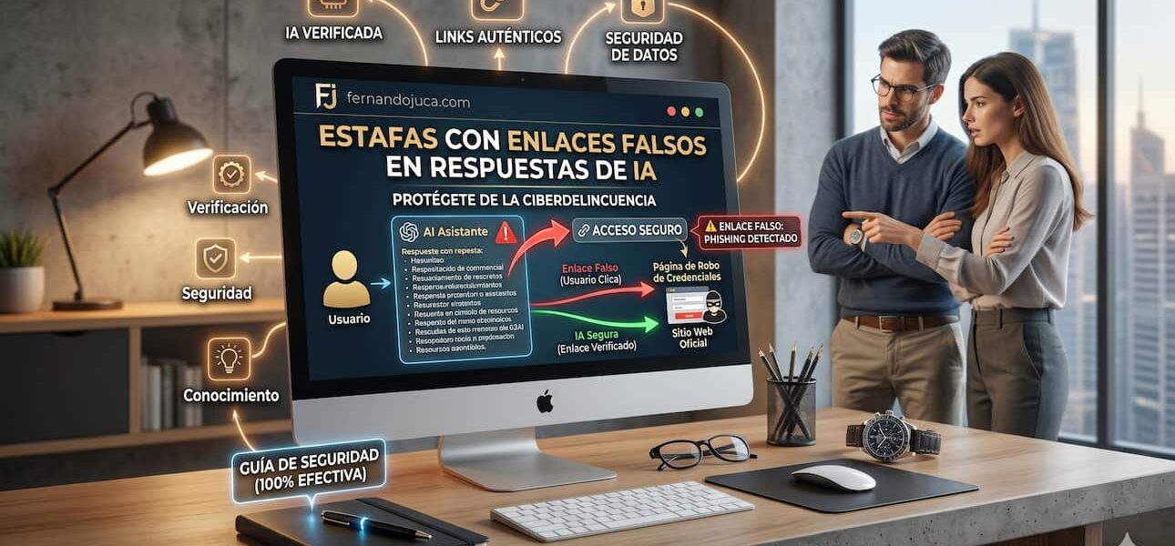 Estafas con enlaces falsos en respuestas de IA