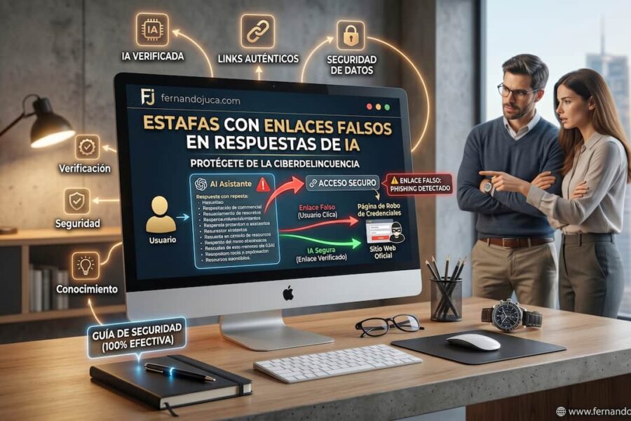 Estafas con enlaces falsos en respuestas de IA