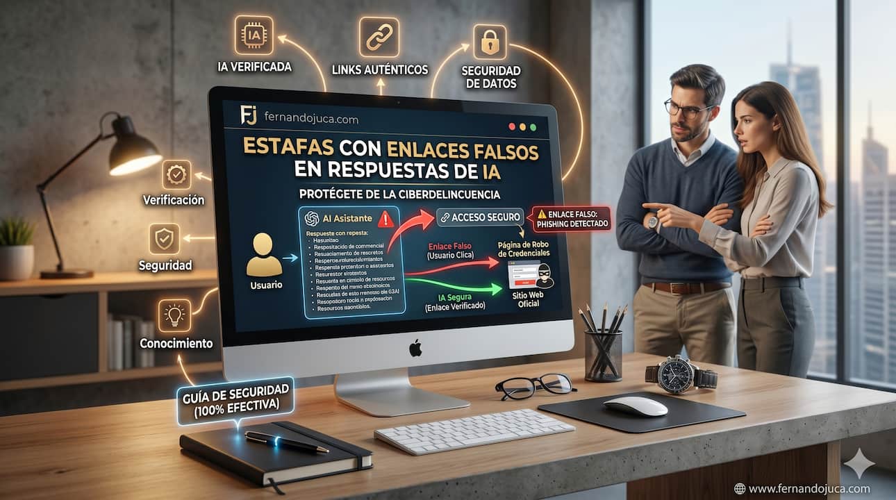 Estafas con enlaces falsos en respuestas de IA