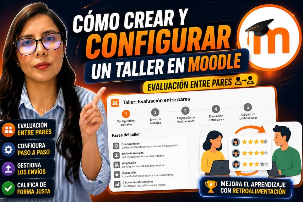 Cómo configurar una actividad Taller en Moodle