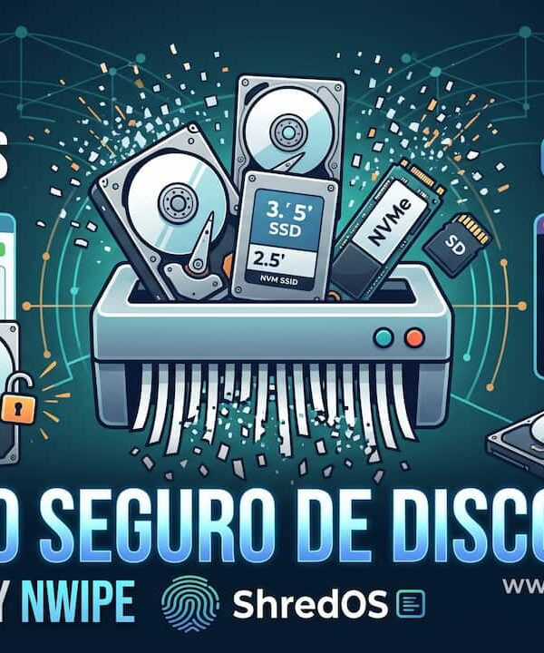 Borrar discos seguro con ShredOS y nwipe