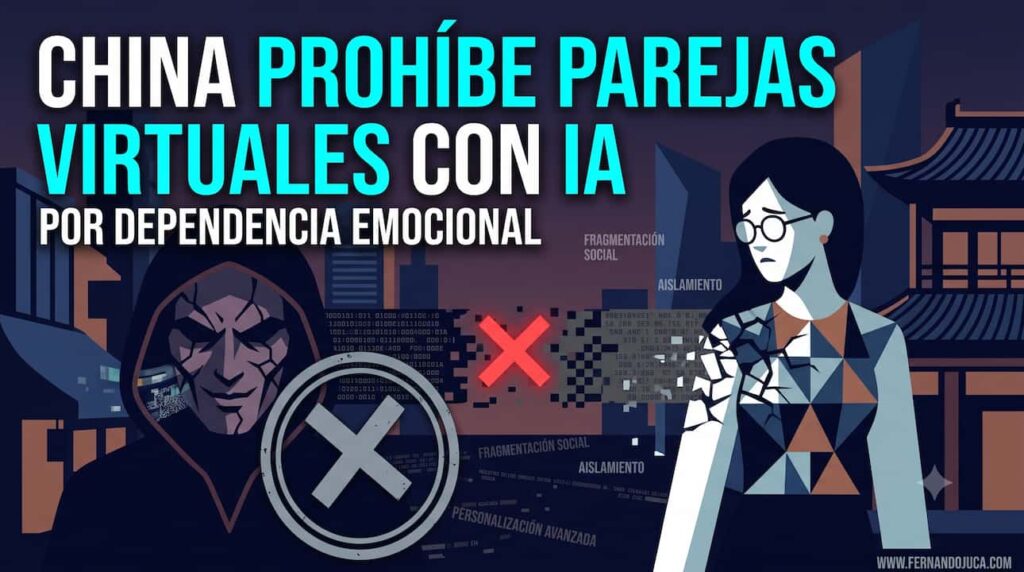 China prohíbe parejas virtuales con IA por dependencia emocional