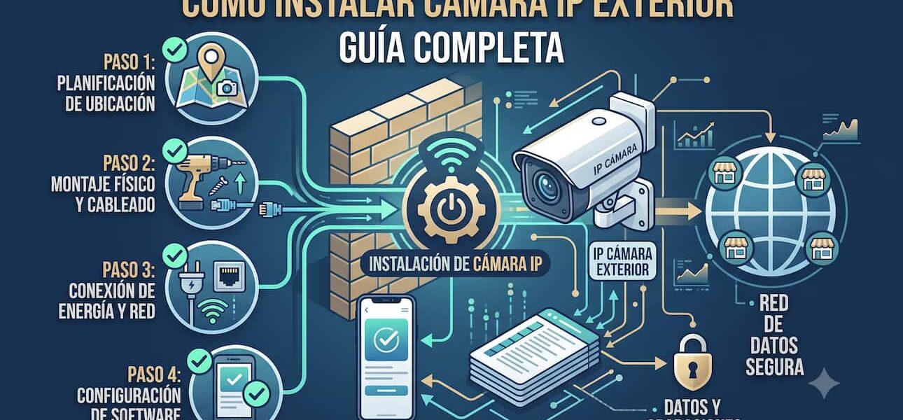 Cómo instalar cámara IP exterior: guía completa