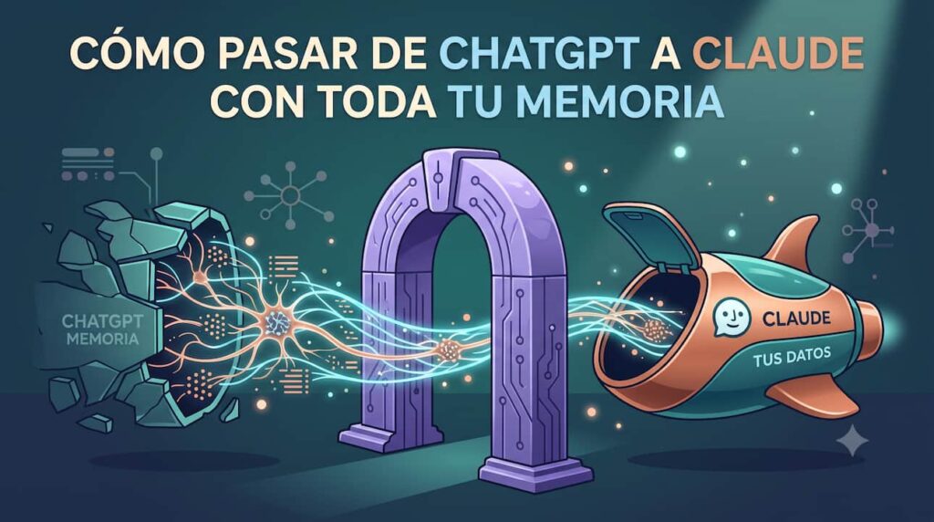 Cómo pasar de ChatGPT a Claude con toda tu memoria