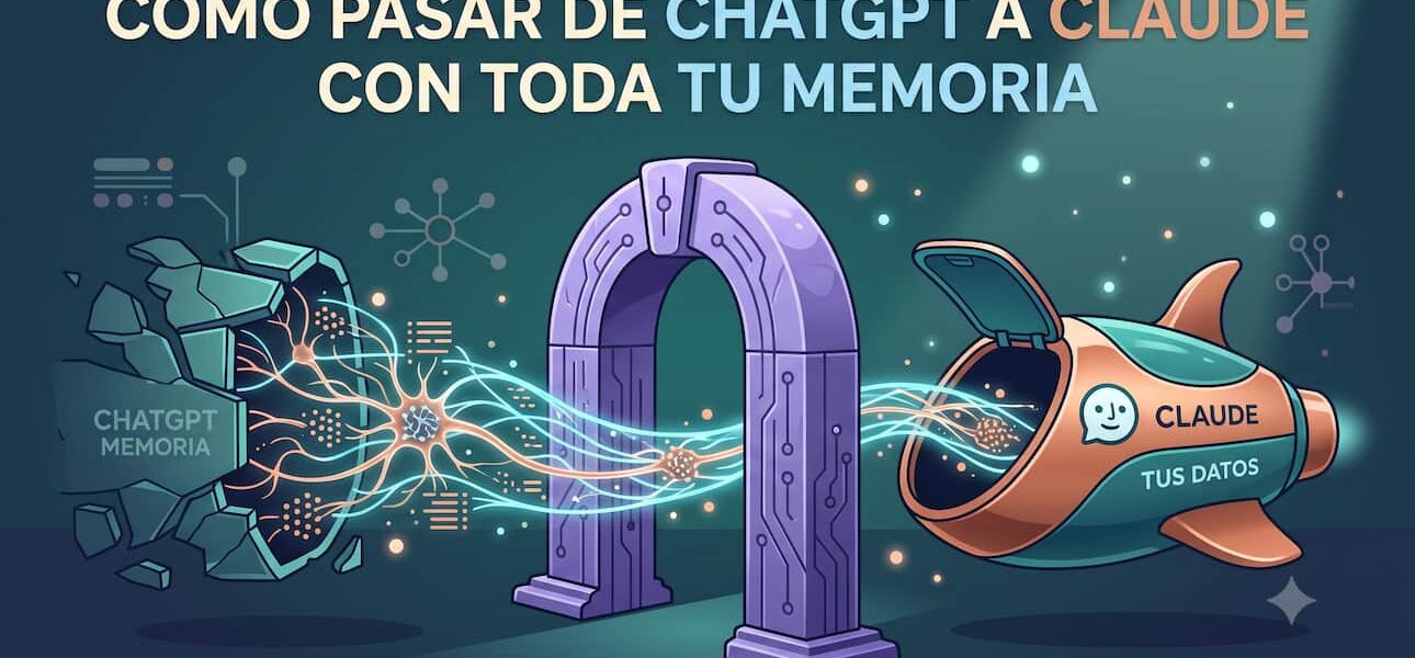 Cómo pasar de ChatGPT a Claude con toda tu memoria