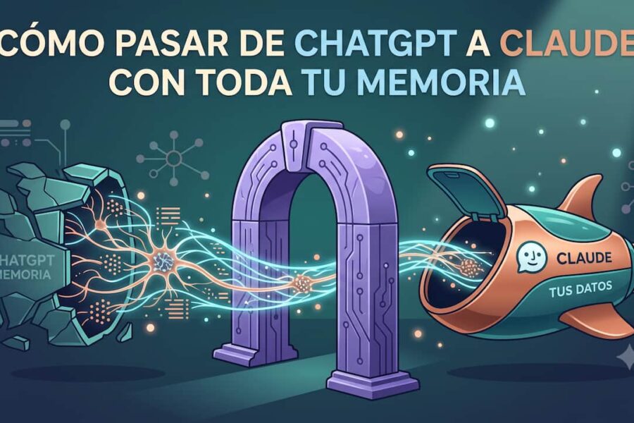 Cómo pasar de ChatGPT a Claude con toda tu memoria